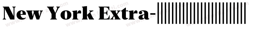 New York Extra字体转换